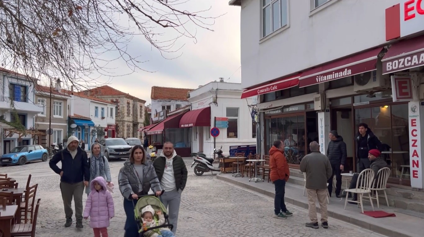 Turizm merkezi Bozcaada yılbaşında tatilcilerin gözdesi oldu