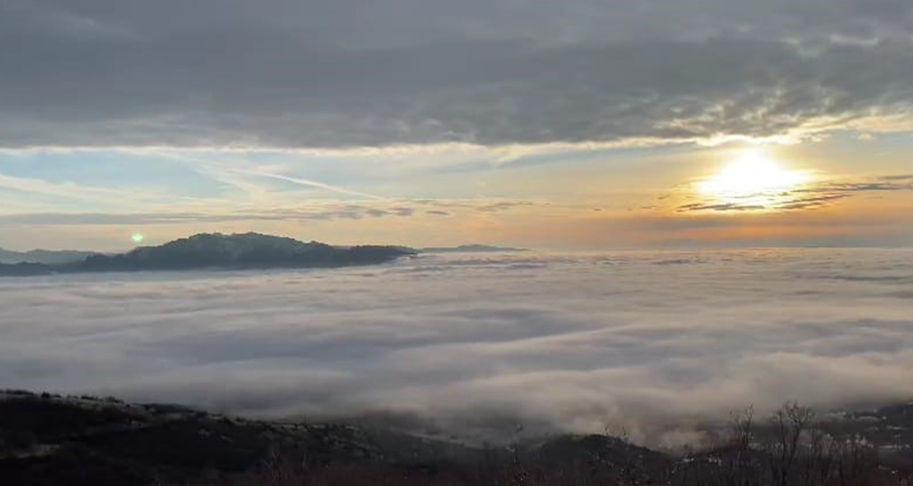 Tunceli’nin puslu hali görenleri hayran bıraktı