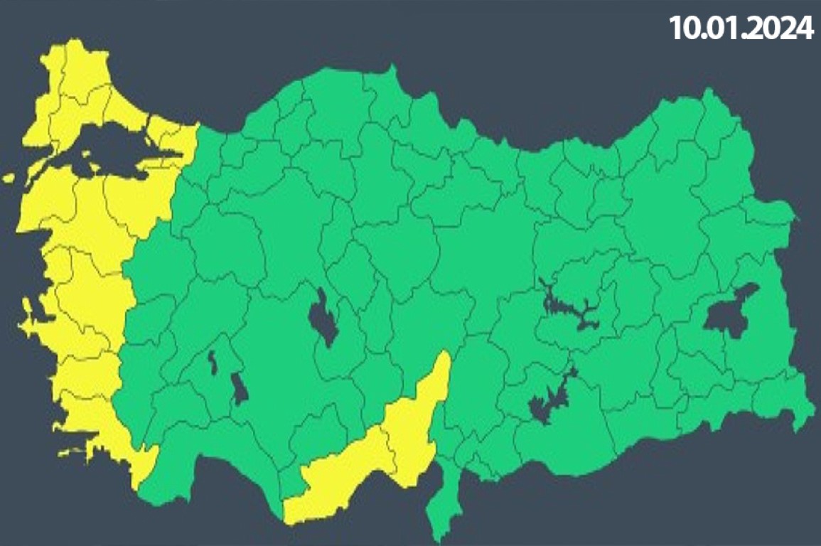 Meteoroloji'den 18 il için sarı kodlu kar ve fırtına uyarısı