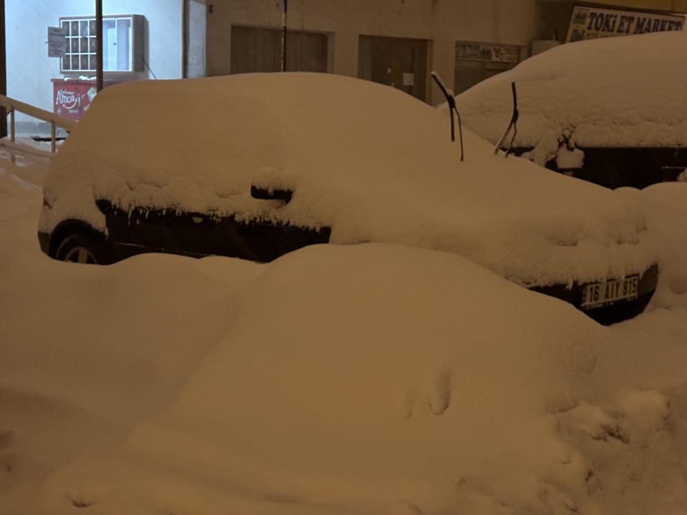 Yüksekova’da kar kalınlığı 20 santimetreyi buldu: Araçlar kara gömüldü