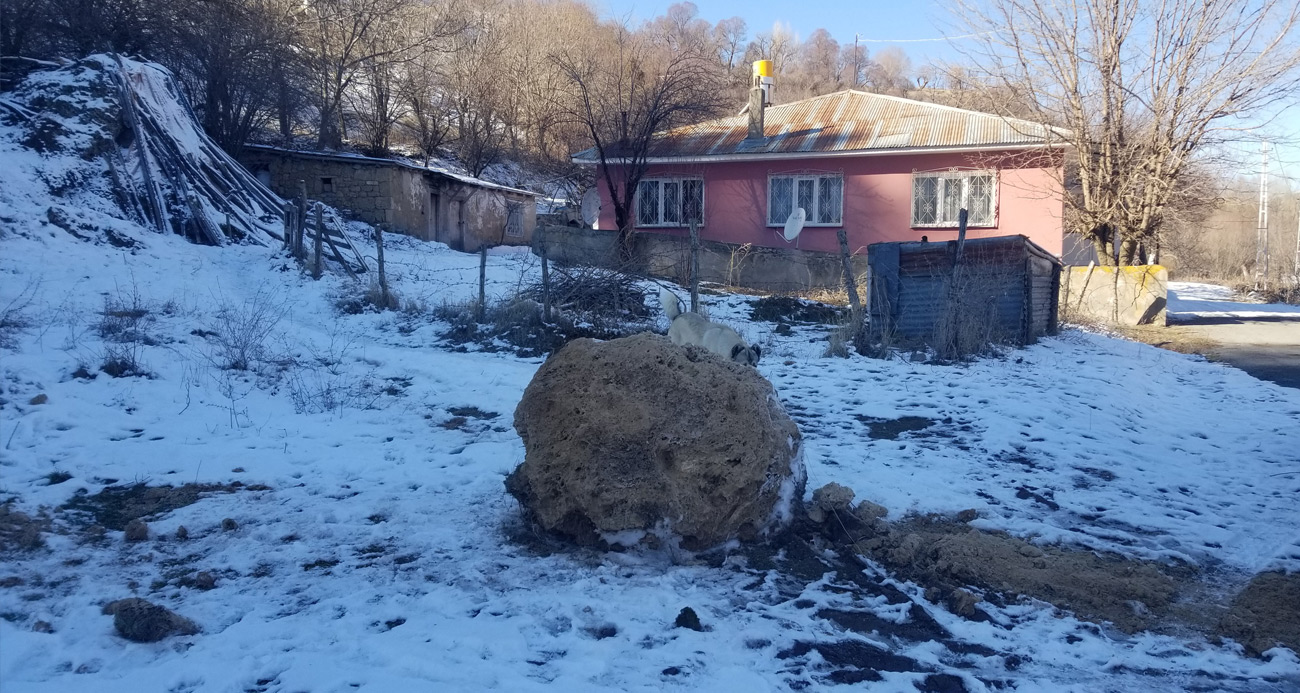 Yuvarlanan kayalar evleri teğet geçti