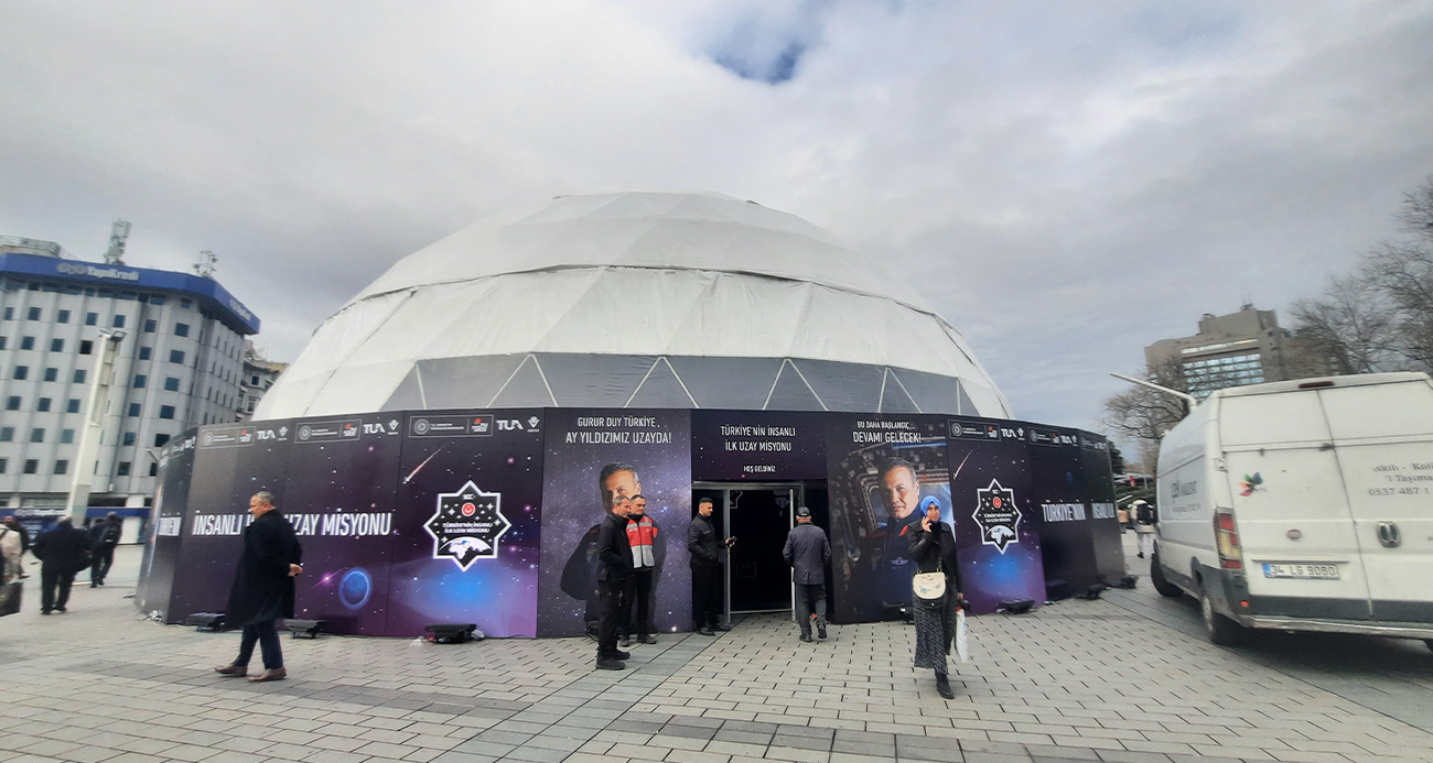 Türkiye’nin ilk uzay yolculuğu Taksim Meydanı’nda izlenebilecek
