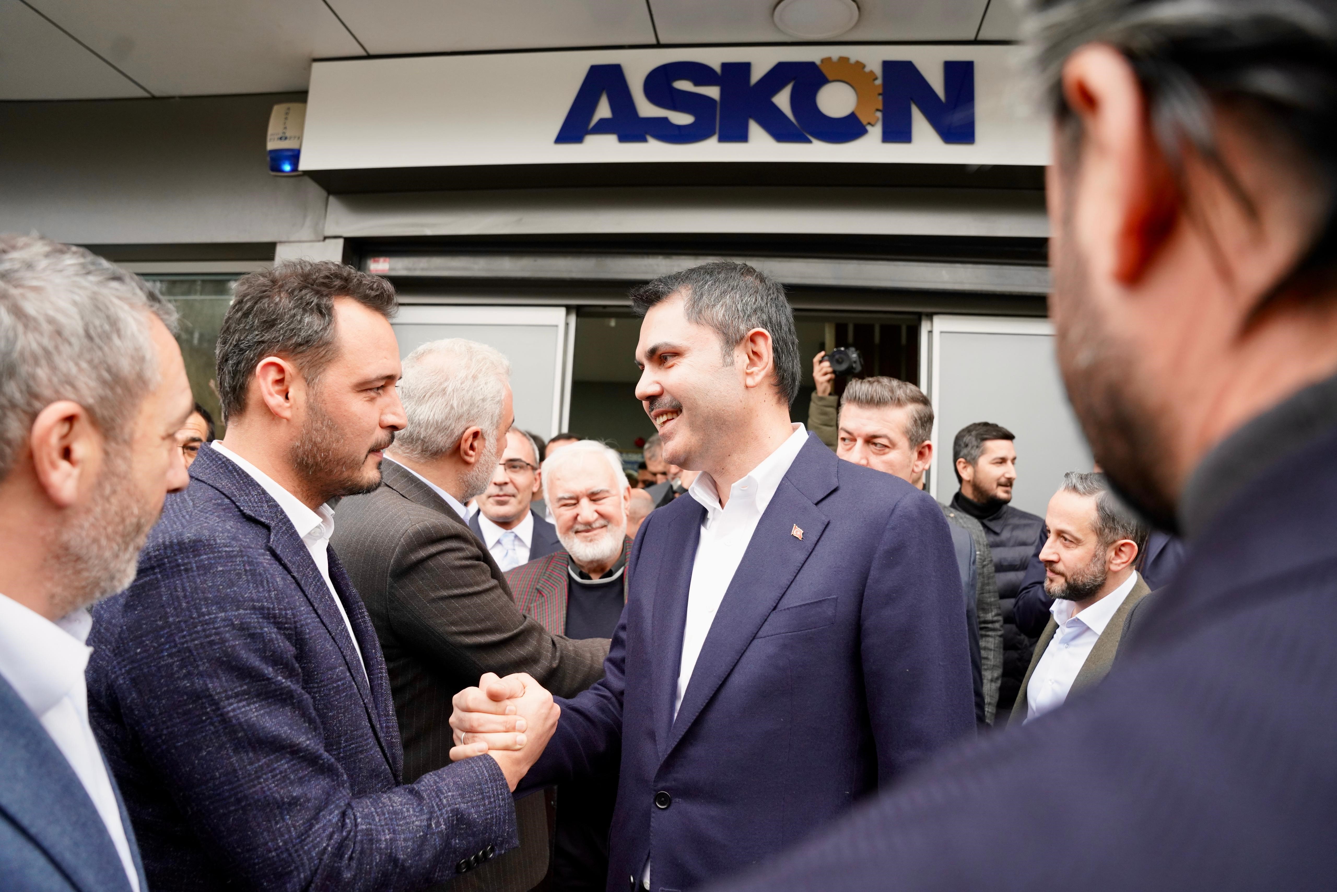 İBB Başkan Adayı Kurum ASKON’u ziyaret etti: 