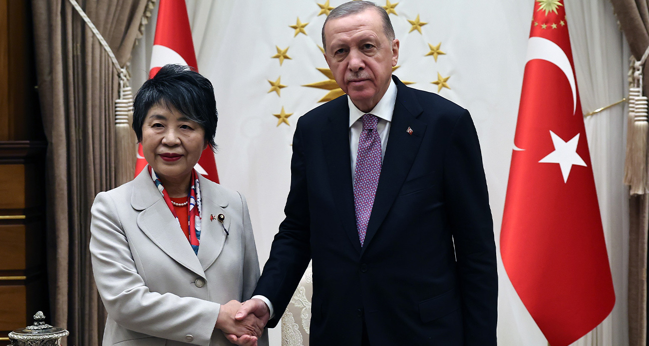 Cumhurbaşkanı Erdoğan, Japonya Dışişleri Bakanı Yoko’yu kabul etti