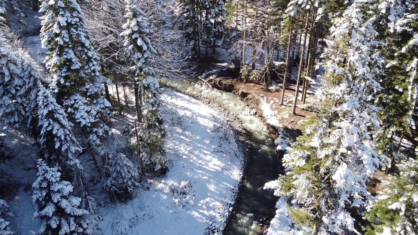 Bolu’nun doğa harikalarında kış güzelliği