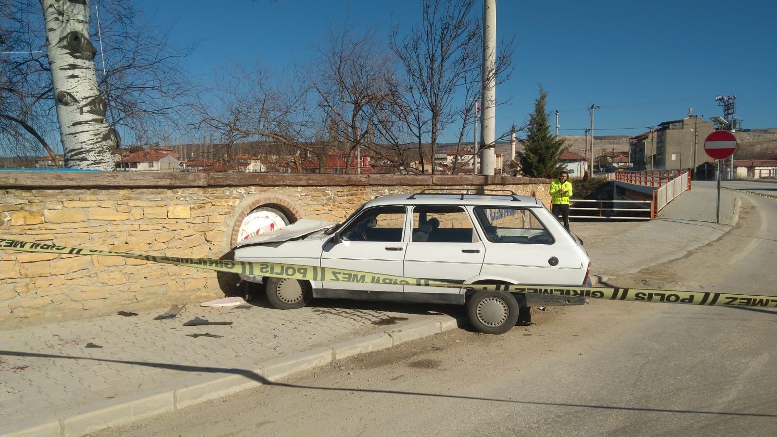 Hisarcık’ta trafik kazası: 1 yaralı