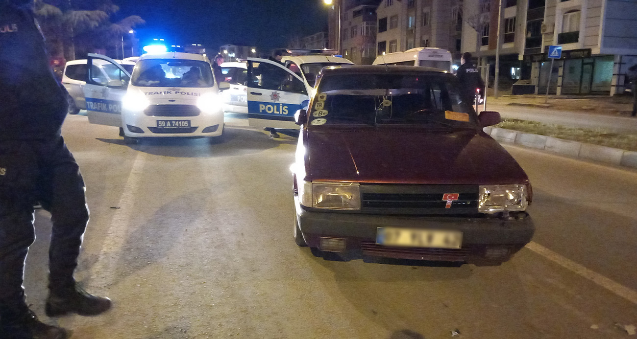 Tekirdağ’da aksiyon dolu kovalamaca kazayla bitti: Neden kaçtın sorusuna, “Ehliyetim yoktu” dedi