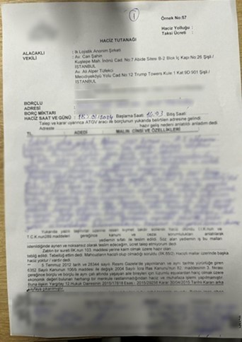 300 milyon lira değerinde dev haciz