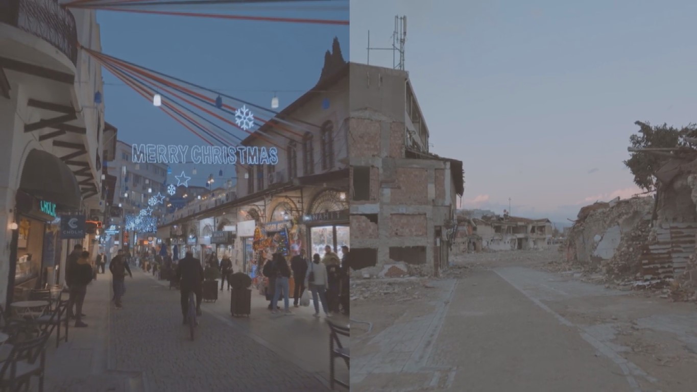 Enkaz kentin kalbiydi, deprem öncesi ve deprem sonrası hali yürekleri burktu