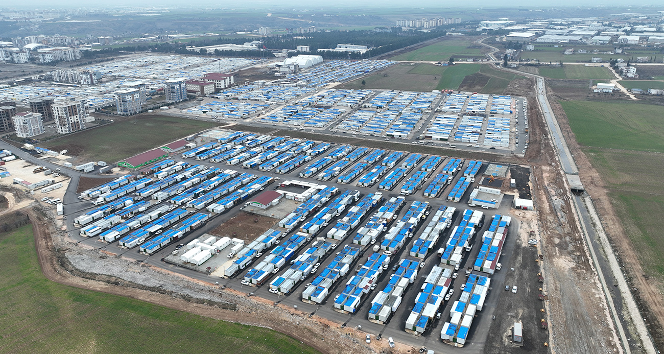 Adıyaman’da konteyner kent, 1 yıl sonra havadan görüntülendi