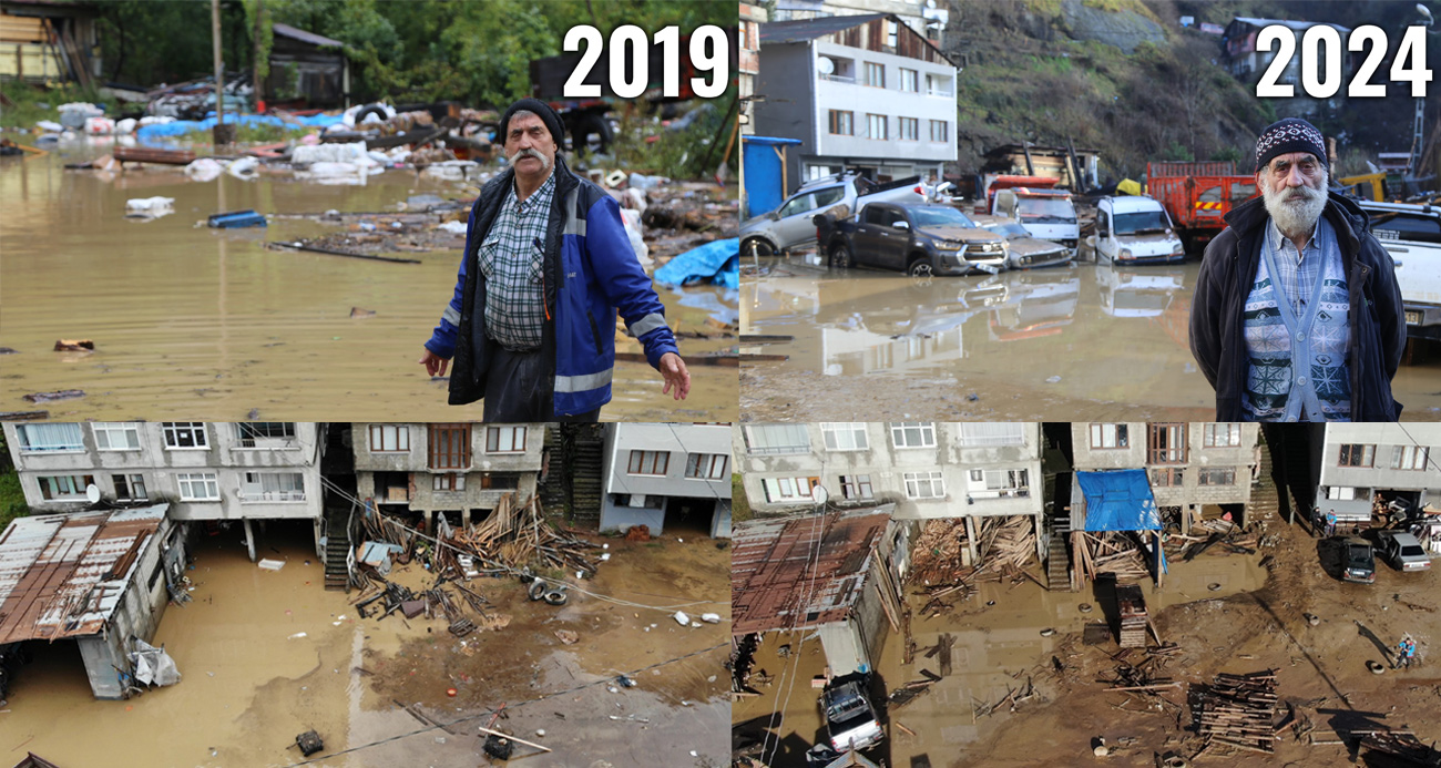 Artvin Borçka’da 4 yıl sonra yine aynı sel manzarası yaşandı