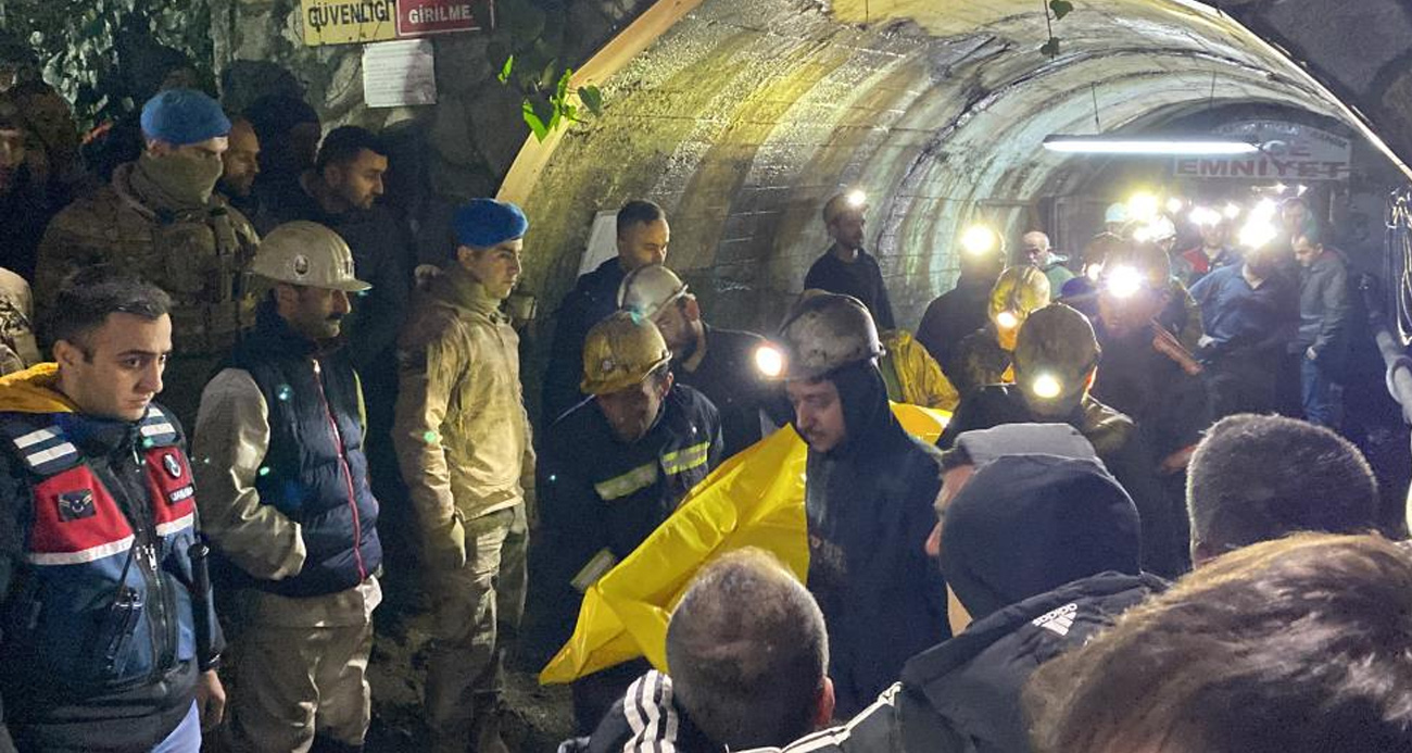 Madendeki göçükte kalan işçinin cansız bedeni 5 saat sonra çıkartıldı