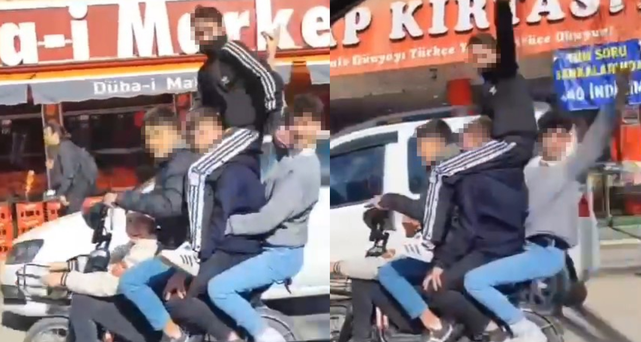 Tokat’ta tehlikeli yolculuk: Görüntüler hayrete düşürdü