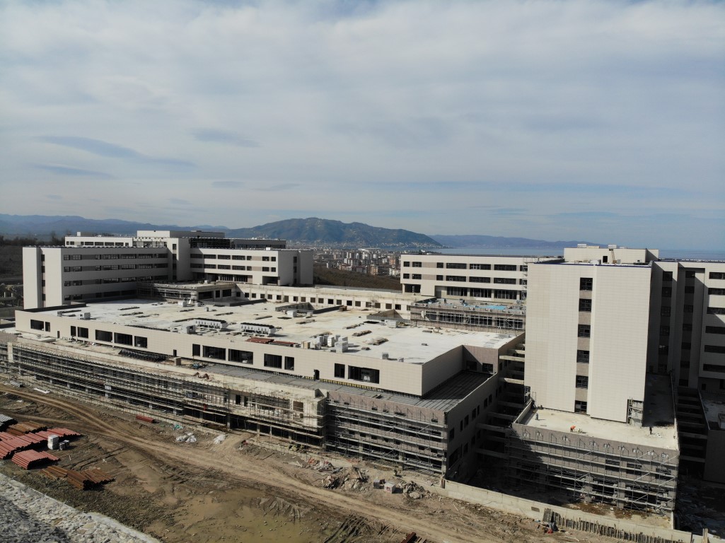 Ordu Şehir Hastanesi inşaatı yüzde 93’e ulaştı