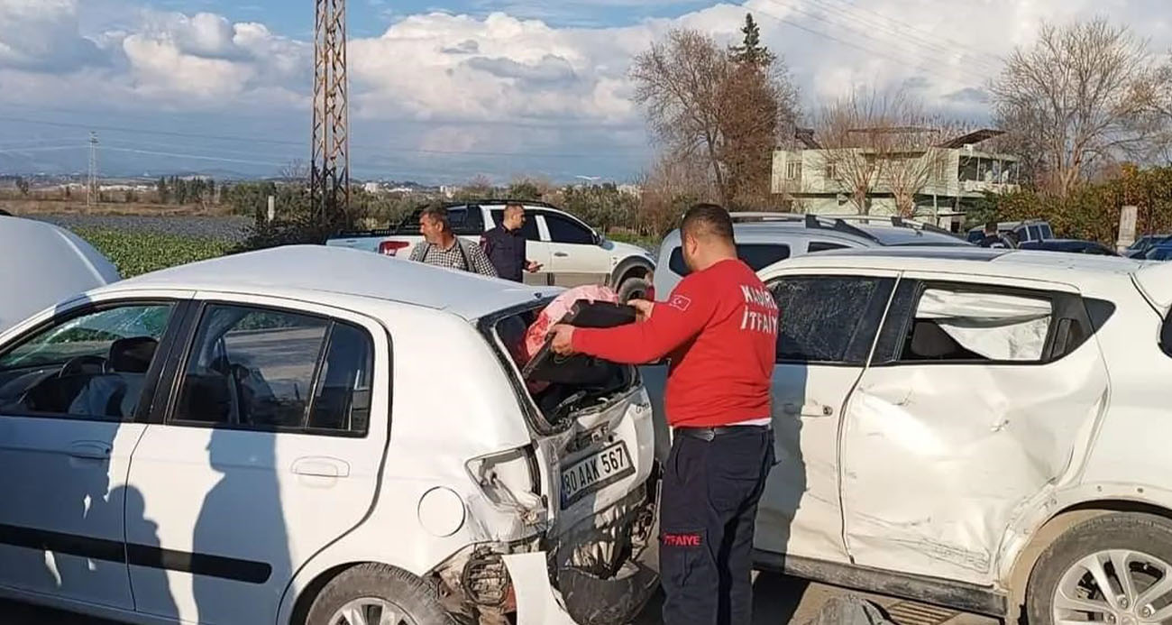 Osmaniye’de zincirleme kaza: 3 ağır 5 yaralı