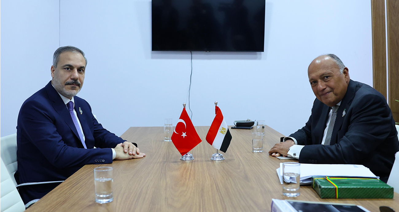 Dışişleri Bakanı Fidan, Mısır Dışişleri Bakanı Shoukry ile bir araya geldi