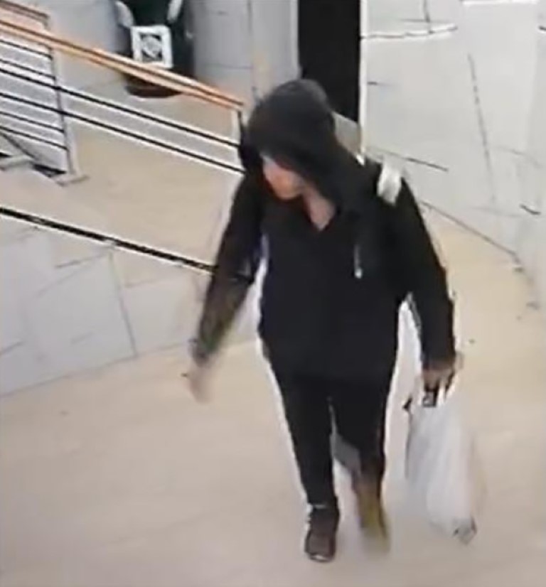 Katları tek tek dolaşarak beğendiği ayakkabıları çalan kadın, güvenlik kameralarına yakalandı