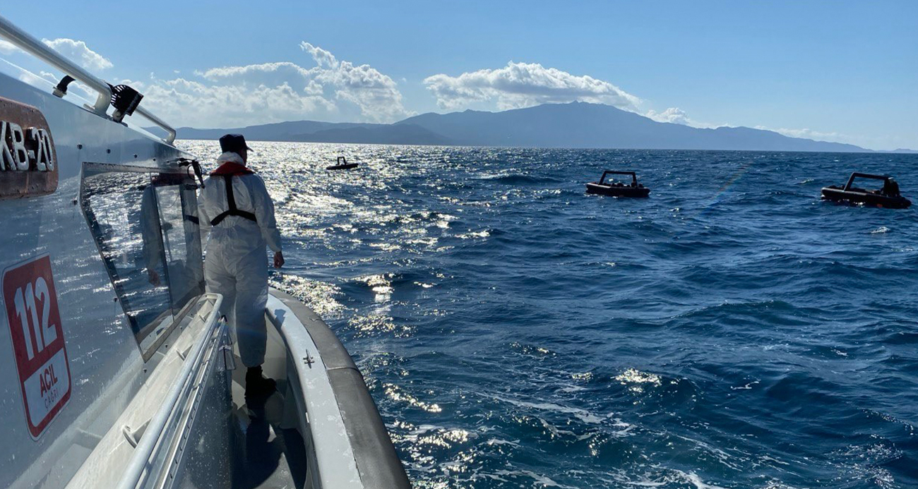 Ayvacık’ta 91 kaçak göçmen kurtarıldı, 24 kaçak göçmen yakalandı