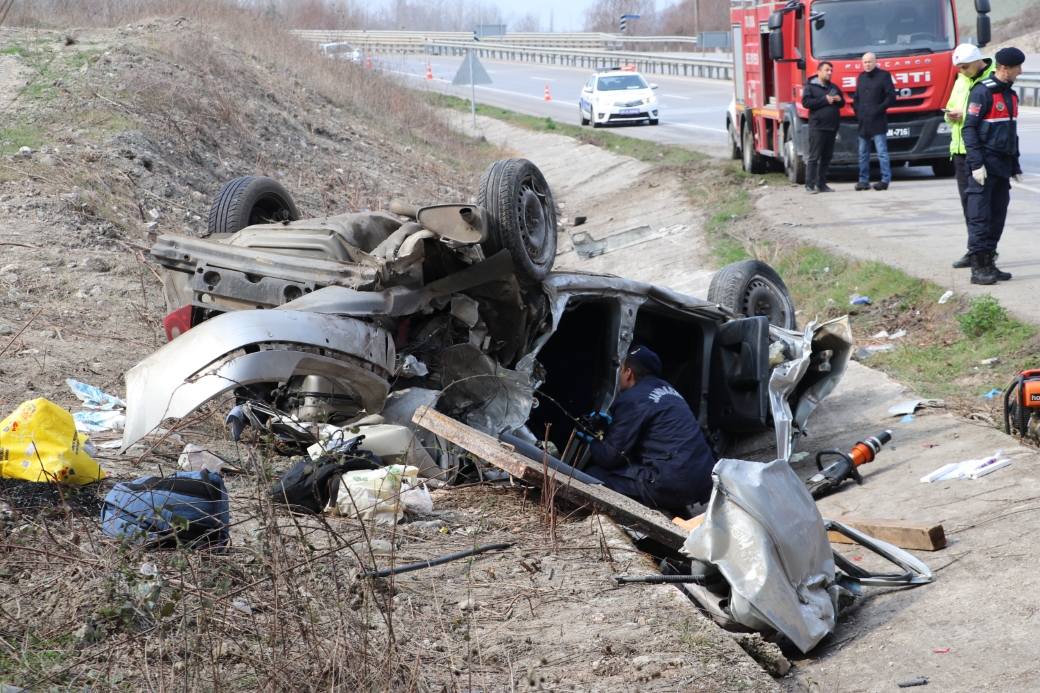 Amasya’da cenaze yolunda feci kaza: 1 ölü, 1 yaralı