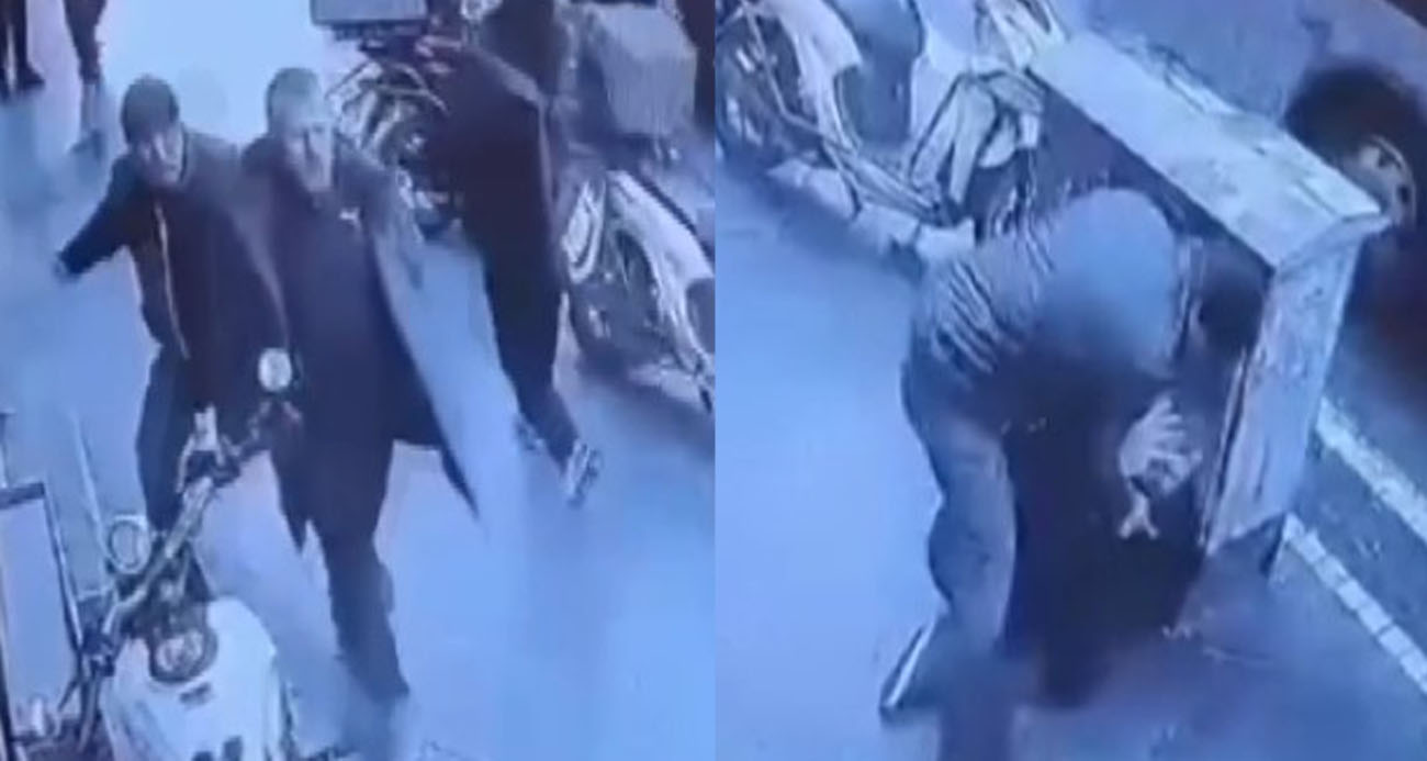 Takip ettiği husumetlisinin kafasına taşla defalarca vurdu