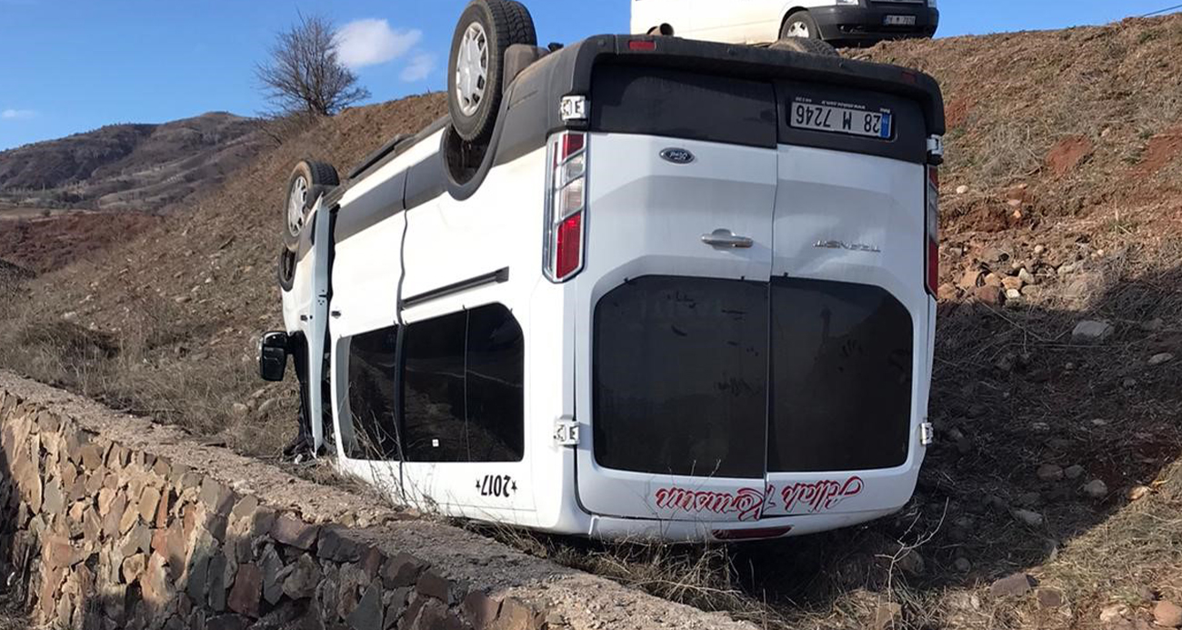 Giresun'da faciadan dönüldü!