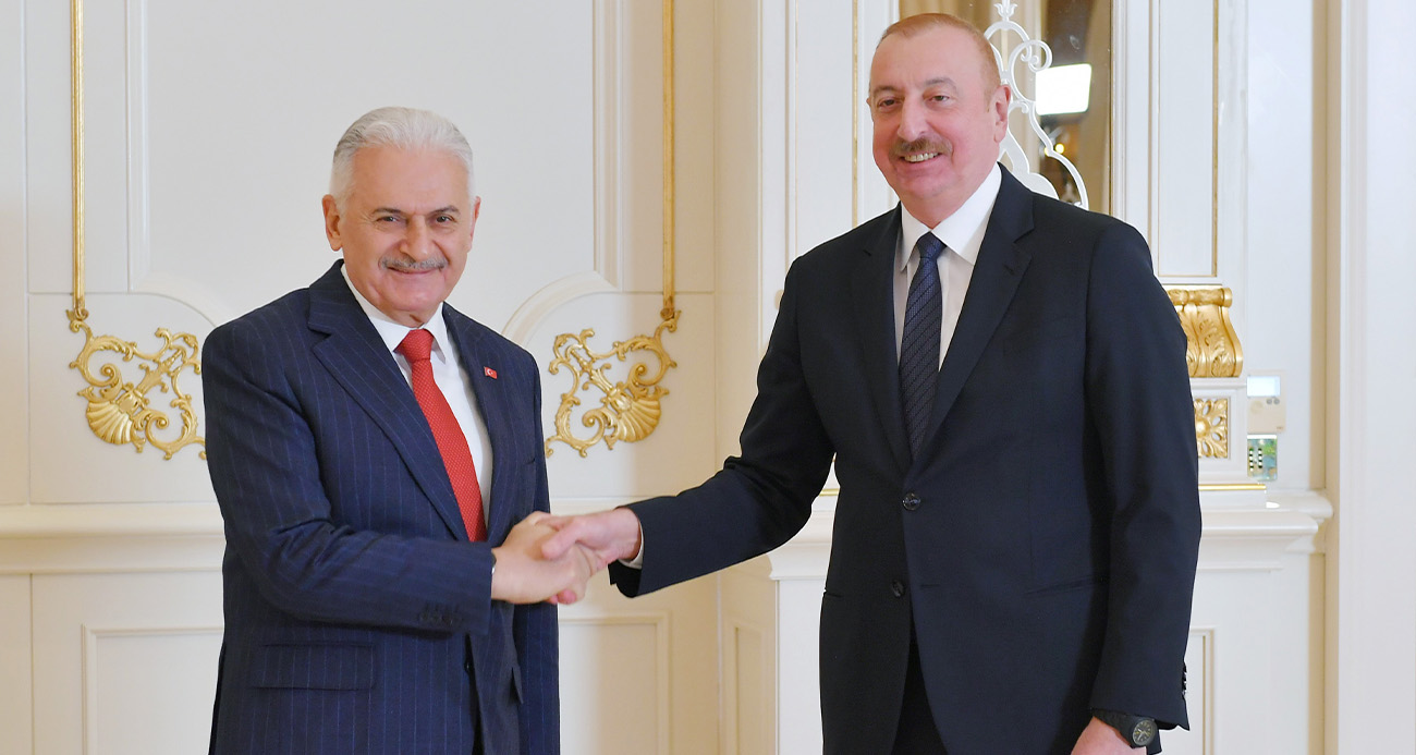 Azerbaycan Cumhurbaşkanı Aliyev, TDT Aksakallar Heyeti Başkanı Yıldırım’ı kabul etti