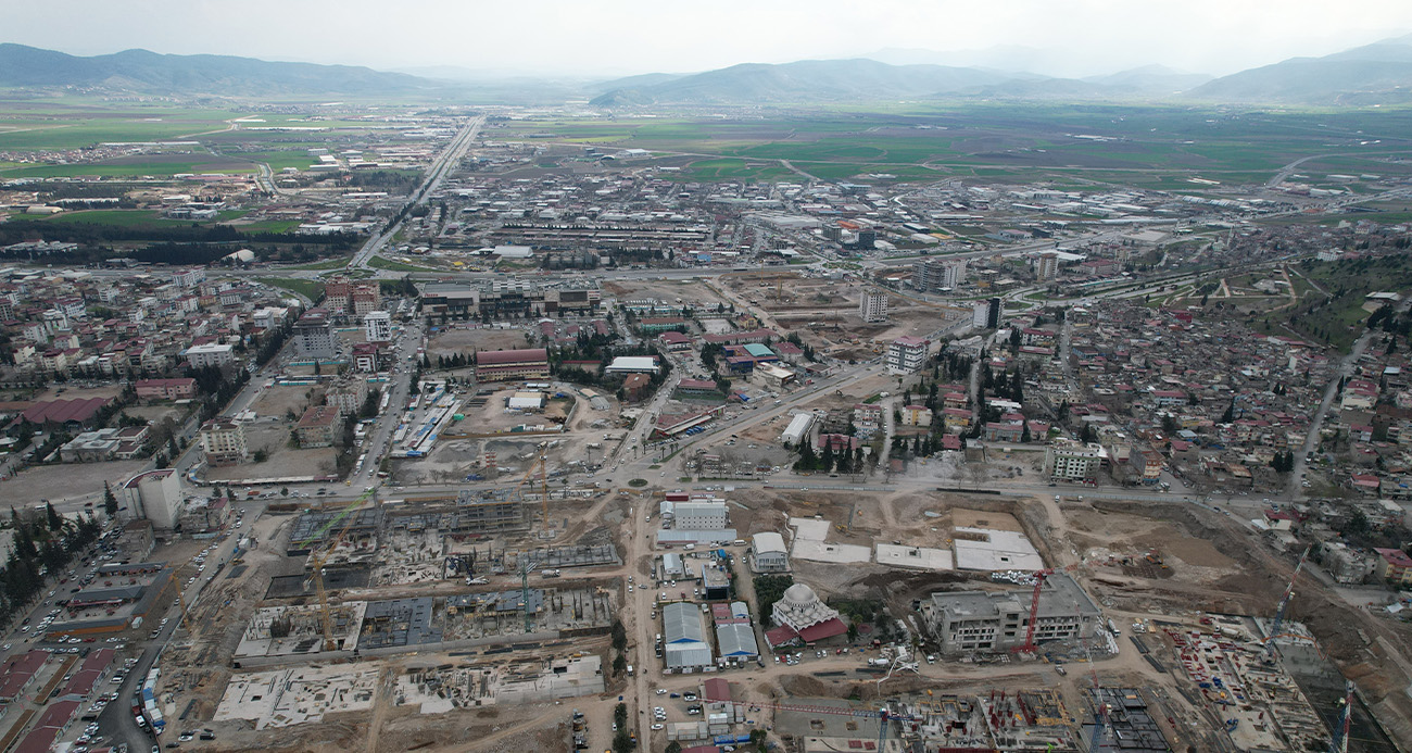 Depremin üzerinden 13 ay geçti, Kahramanmaraş havadan görüntülendi