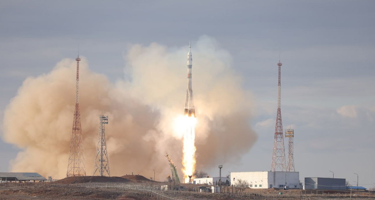 Rusya&#039;nın Soyuz MS-25 uzay aracı Kazakistan&#039;dan fırlatıldı