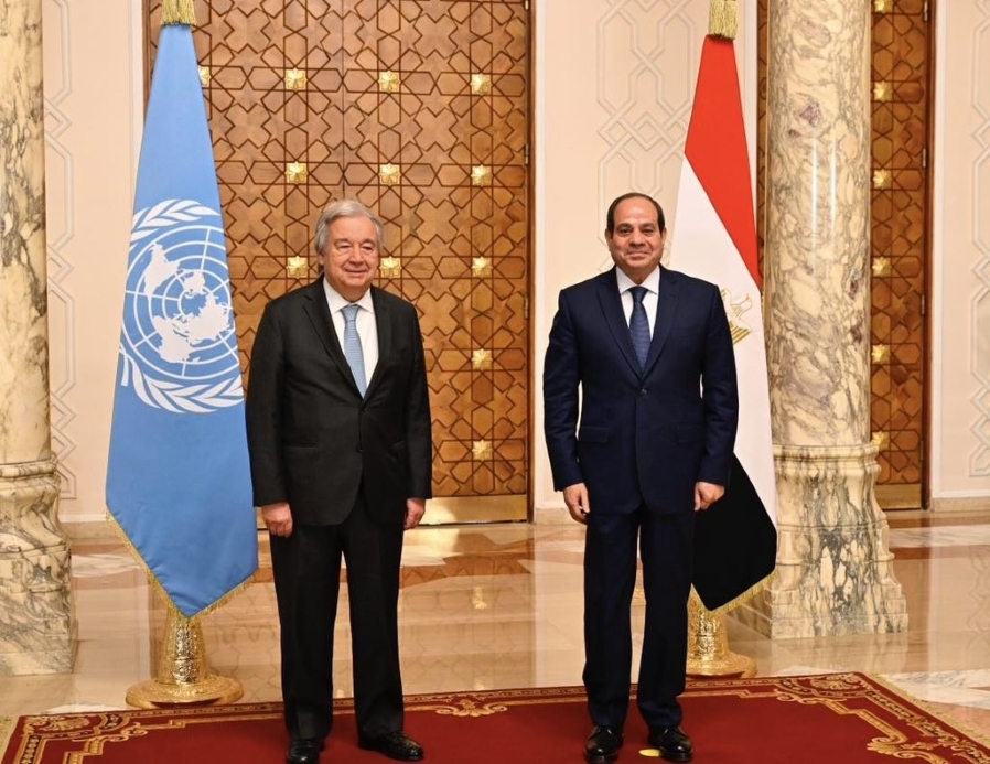 BM Genel Sekreteri Guterres, Mısır Cumhurbaşkanı Sisi ile görüştü