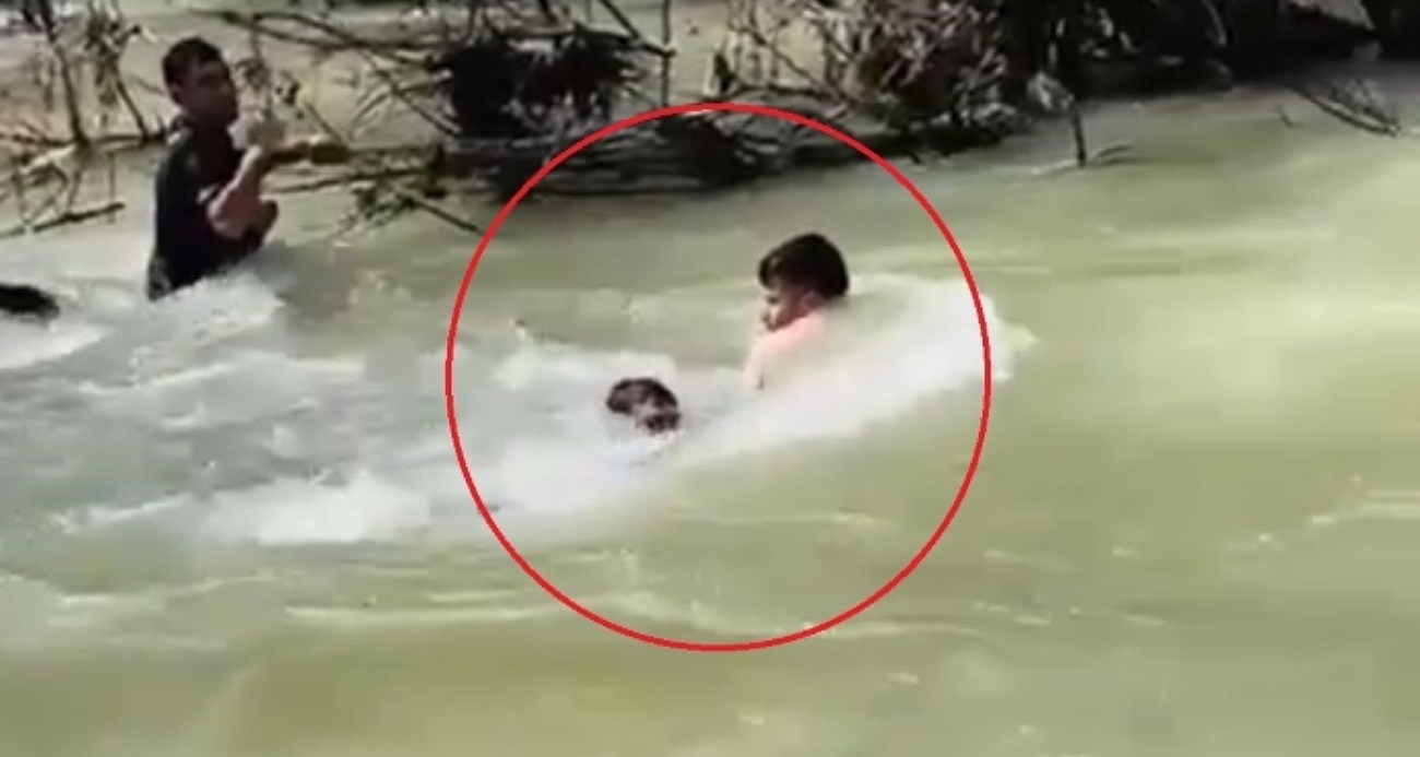 Balık avlamak isterken kendi ağına takılıp suya kapıldı