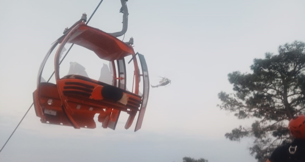 Antalya’da teleferik kabini düştü: 1 ölü, 2’si çocuk 7 yaralı