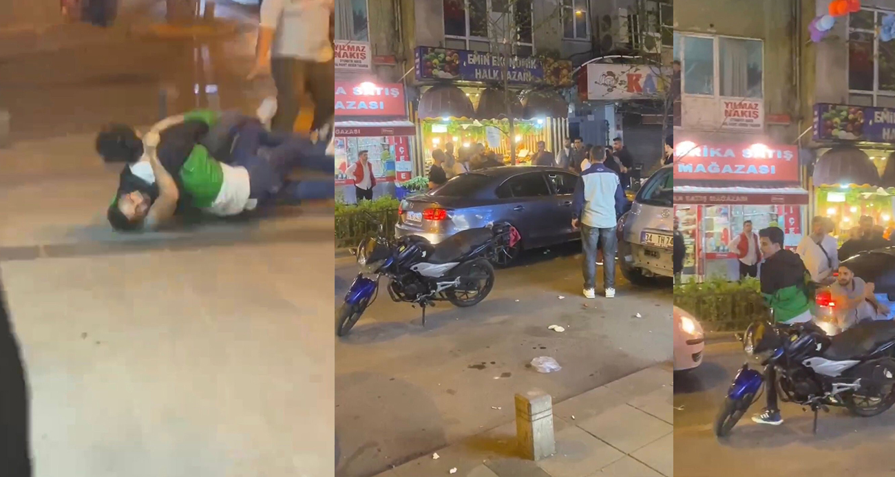 Kağıthane’de yumruklu sokak kavgaları: Marketin önüne "park edemezsin" diye saldırdı
