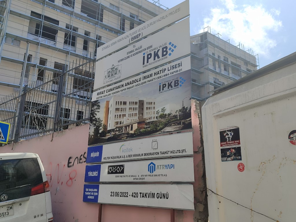 İstanbul’daki depreme karşı yeniden yapılan okullarda 