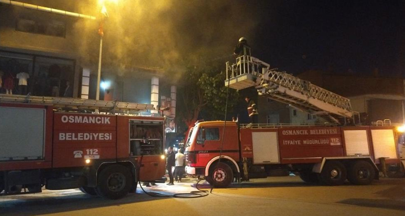 Köftecide çıkan yangın korkuttu