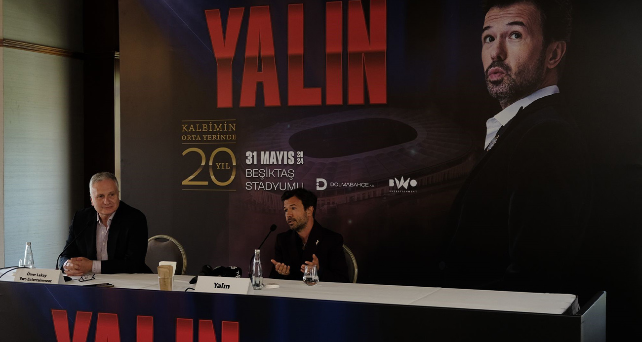 Söz yazarı, besteci ve şarkıcı Yalın, profesyonel müzik kariyerinin 20’nci yıl dönümüne özel 31 Mayıs’ta Beşiktaş Stadyumu’nda dev bir konser verecek. Yalın, büyük konser öncesi basın mensuplarıyla bir araya geldi.