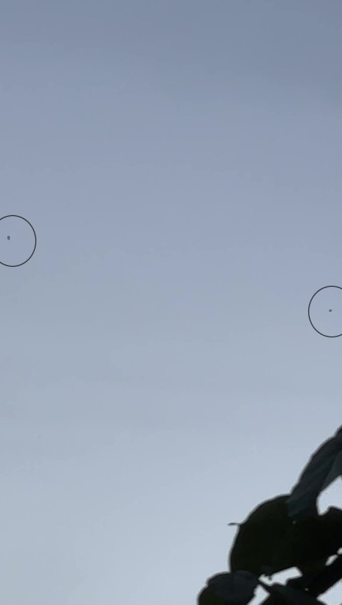 Hatay’da gökyüzünde görülen cisimler merak uyandırdı