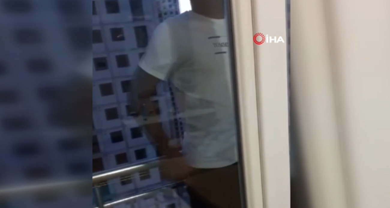 Polisten kaçarken ölümle dans: Rezidansın 18. katından balkonlara atlayarak böyle kaçtı