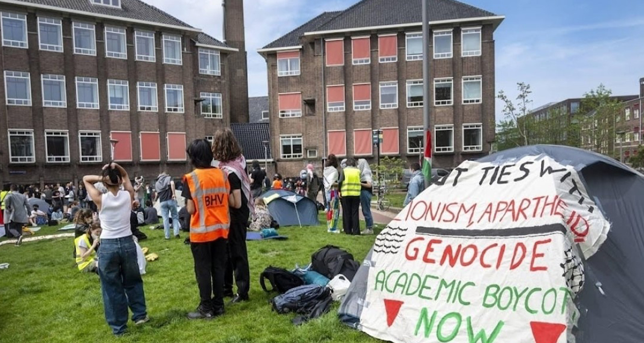Gazze’ye destek protestoları Belçika ve Hollanda’daki üniversitelere yayıldı