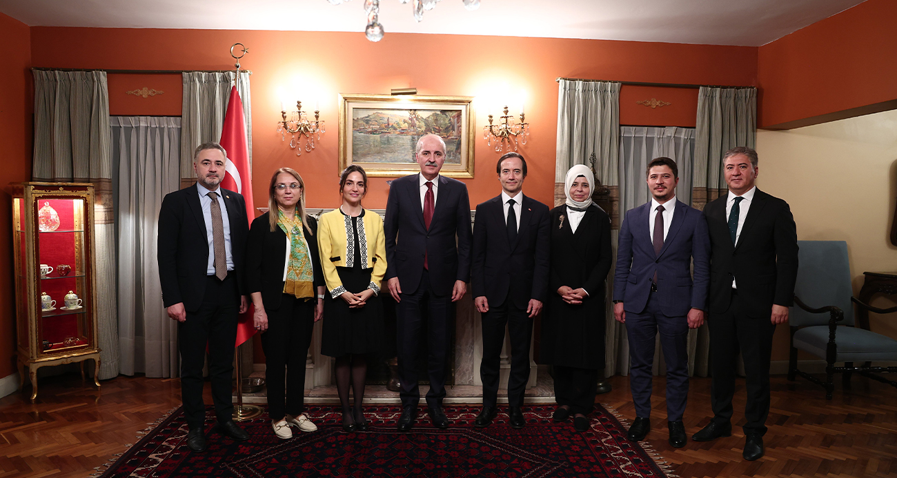 TBMM Başkanı Numan Kurtulmuş, Türkiye’nin Meksika Büyükelçiliğini ziyaret etti.
