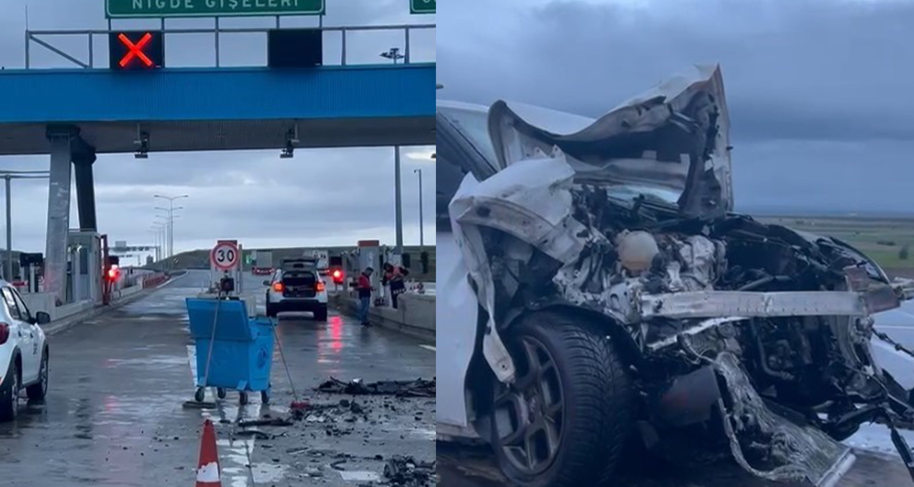 Ankara-Niğde Otoyolu’nda iki araç kafa kafaya çarpıştı: 5 yaralı
