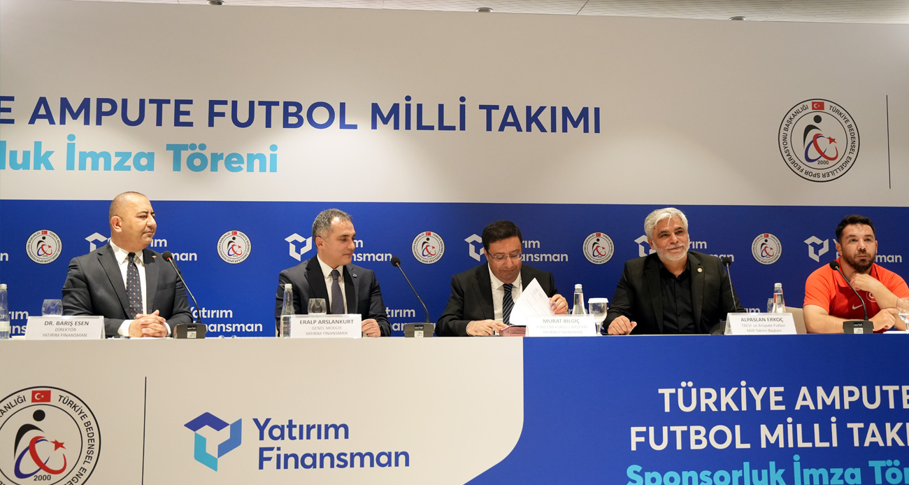 Yatırım Finansman, Ampute Futbol Milli Takımı’na sponsor oldu