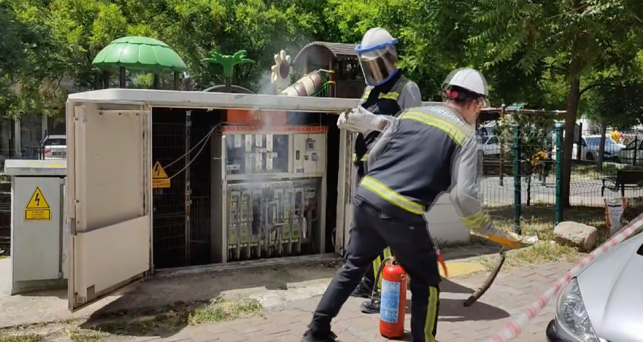 Aksaray’da elektrik panosunda yangın paniği