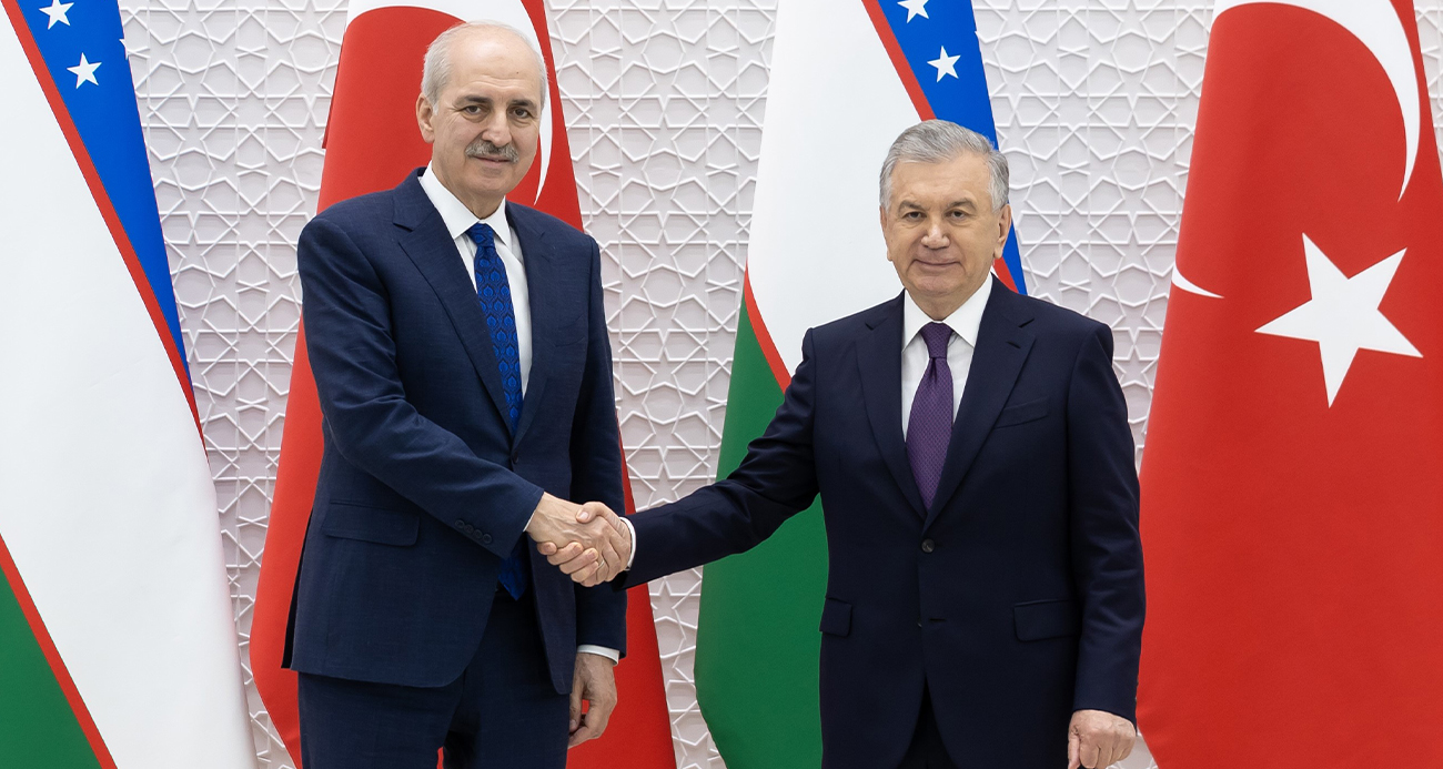 TBMM Başkanı Kurtulmuş, Özbekistan Cumhurbaşkanı Mirziyoyev tarafından kabul edildi