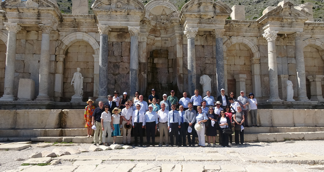 AB büyükelçileri Sagalassos Antik Kenti’nde bir araya geldi