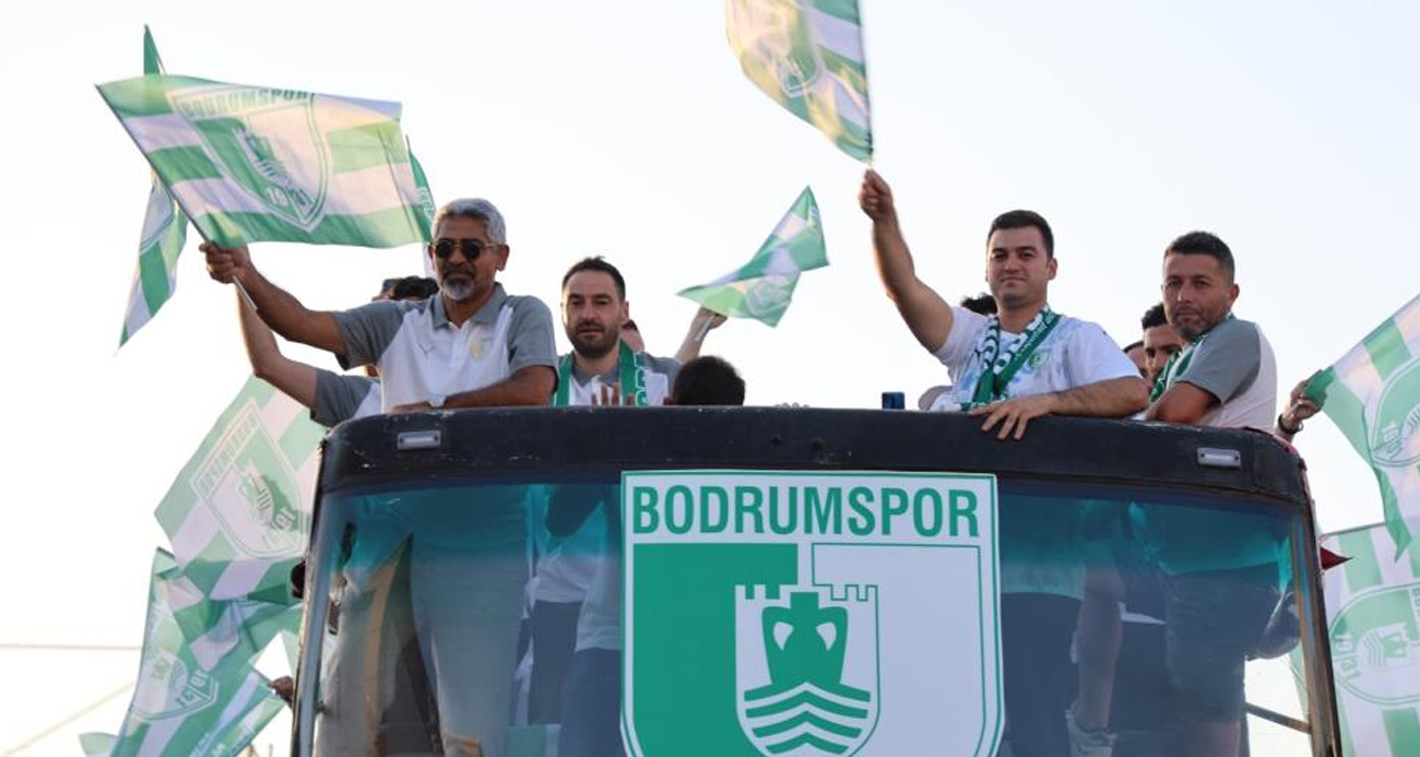 Bodrum’da şampiyonluk coşkusu: Binlerce taraftar kenti yeşil-beyaza bürüdü