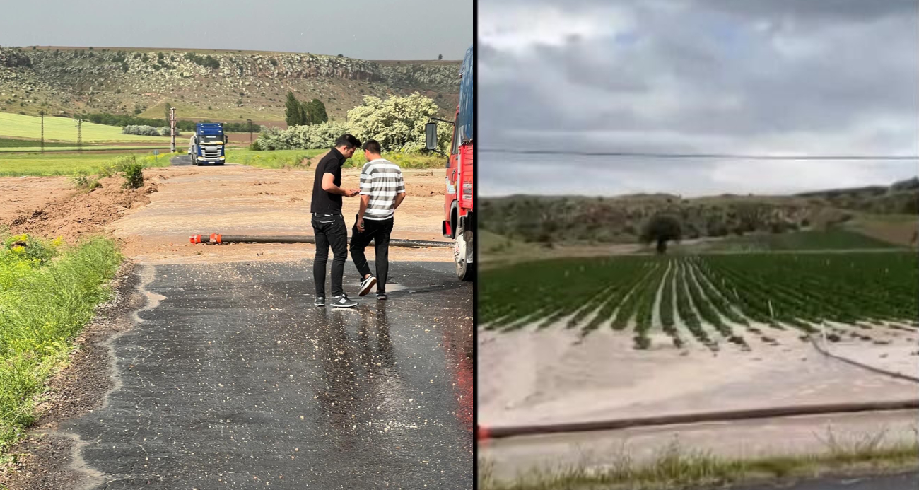 Nevşehir’de sağanak sele neden oldu, tarım arazileri sular altında kaldı