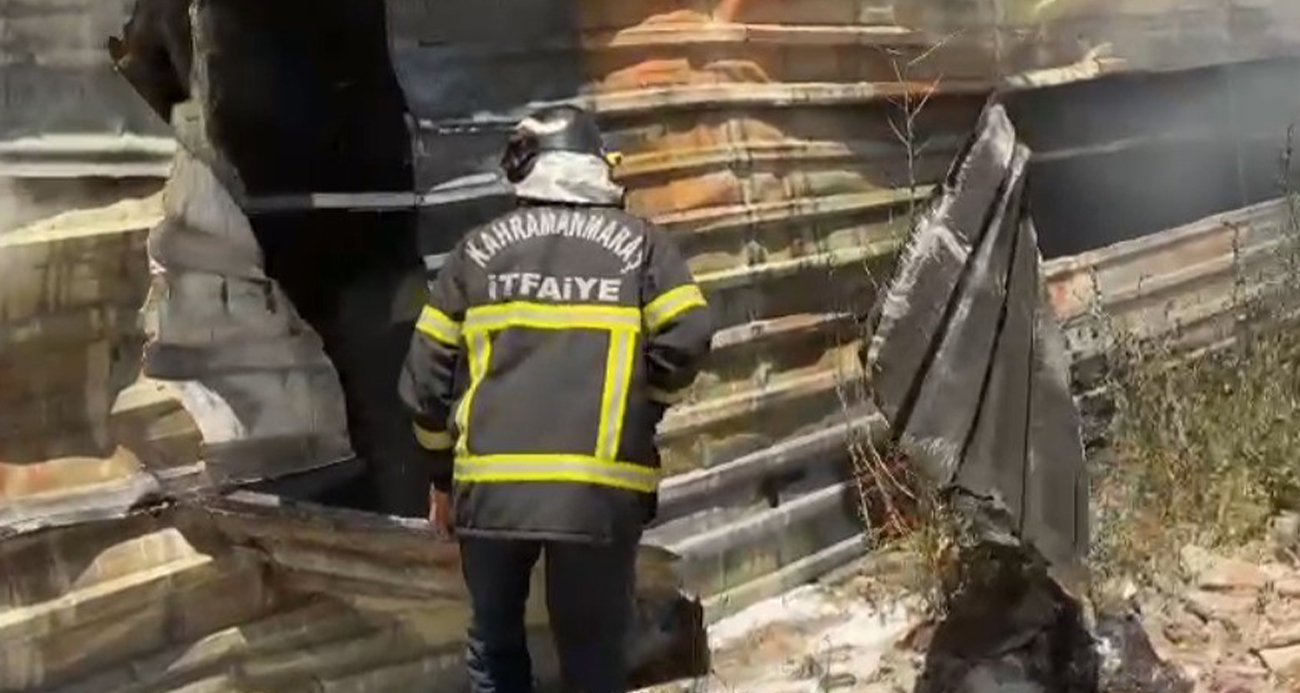 Kahramanmaraş’ta depo yangını