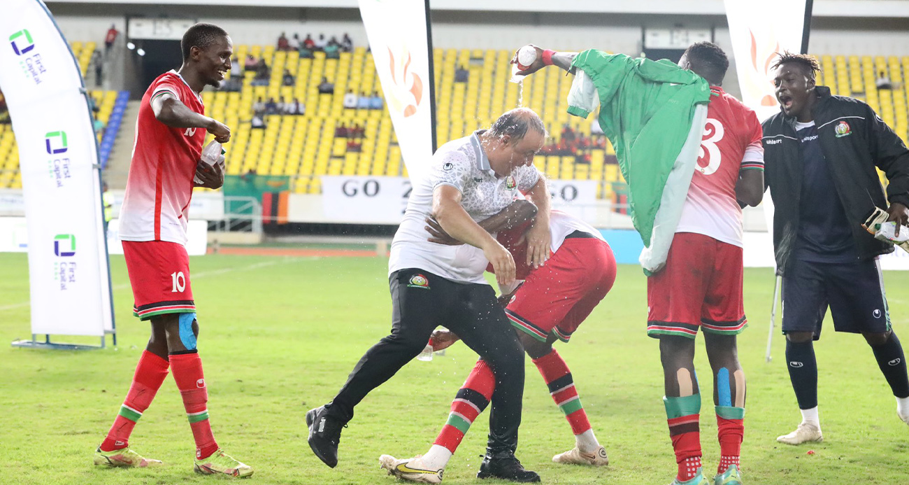 Engin Fırat’a Fildişi Sahili maçı sonrası sulu kutlama