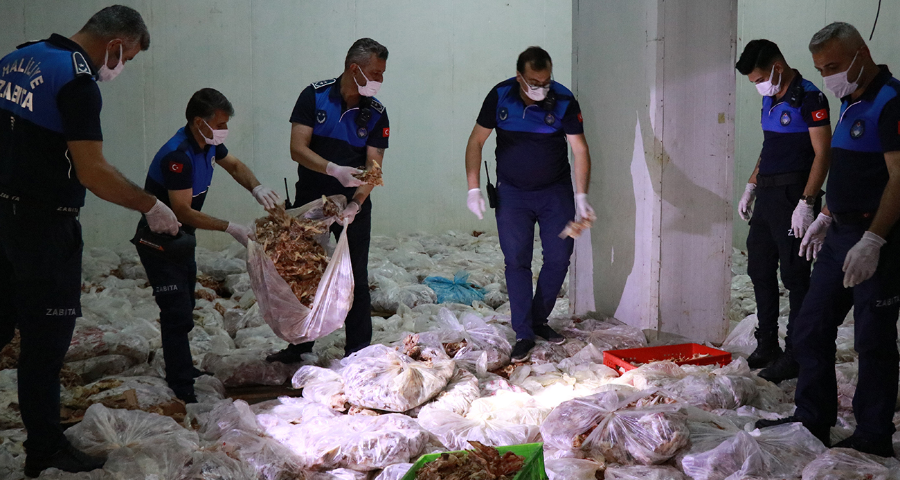 Şanlıurfa’da 10 ton bozuk tavuk eti ele geçirildi