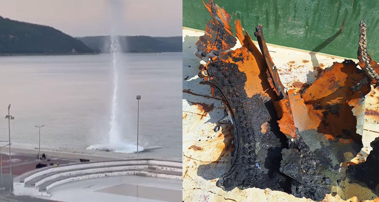 Denizde bulunan mayın imha edildi